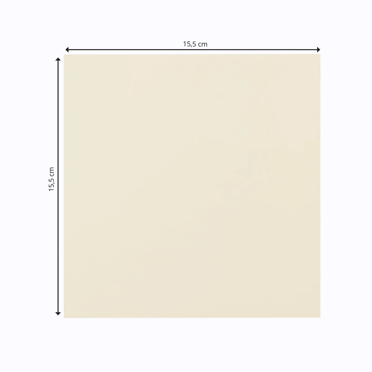 Florence - Cardstock Folded - Cards Smooth 15.5x15.5cm - Ivory 25st - 3