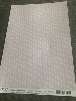 Reprint A4 RBC105  -Light pink baby fötter 