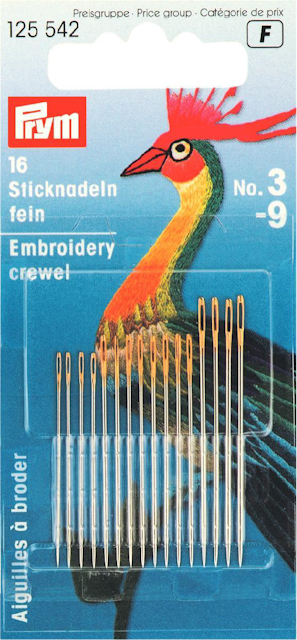 Broderinålar nr. 3-9, Prym