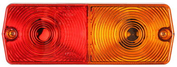 Bakljus 2-kammare Sned Botten 185x67mm