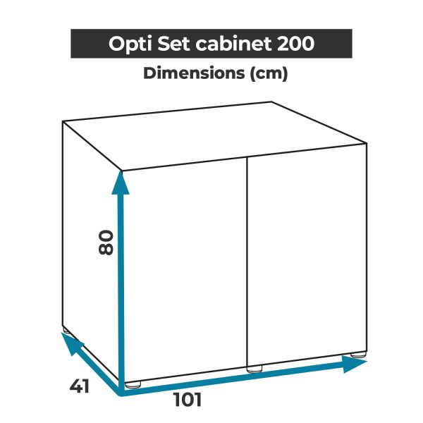 Aquael Optiset Paket LxBxH: 101x41x136cm, 200 liter - 11