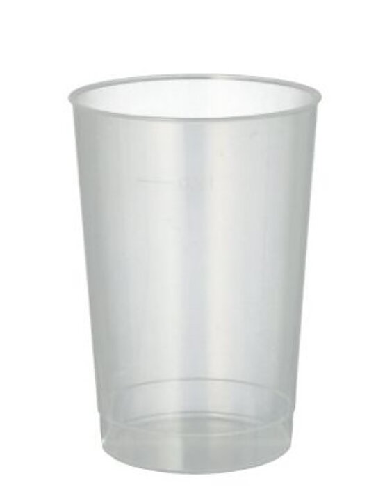 Bägare 2 dl transparent okrossbar 