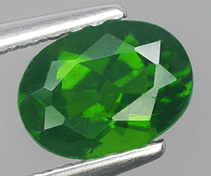 Piedra preciosa de diópsido de cromo natural de talla ovalada de 0,95 ct de alta calidad - 3