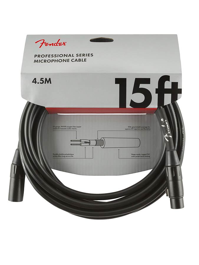 Fender Professional Series microphone cable 4.5m