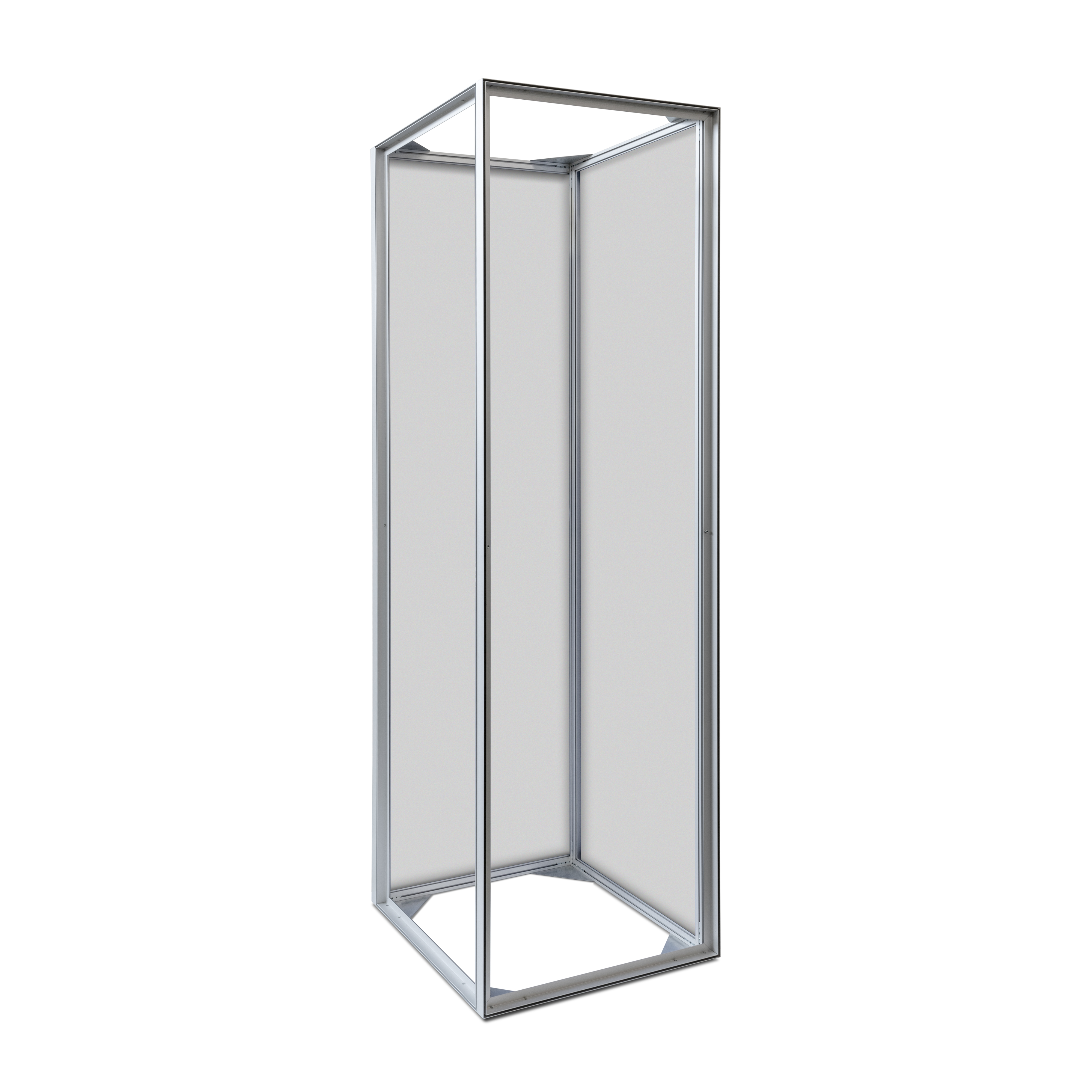 Textile Tower 4-sidig pelare h 2m, 3 storlekar - 7
