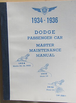1934-1936 Dodge Passenger Car Maintenance Manual