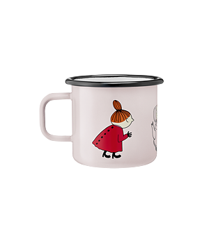 Mumin emaljmugg 3,7 dl - Lilla My, rosa