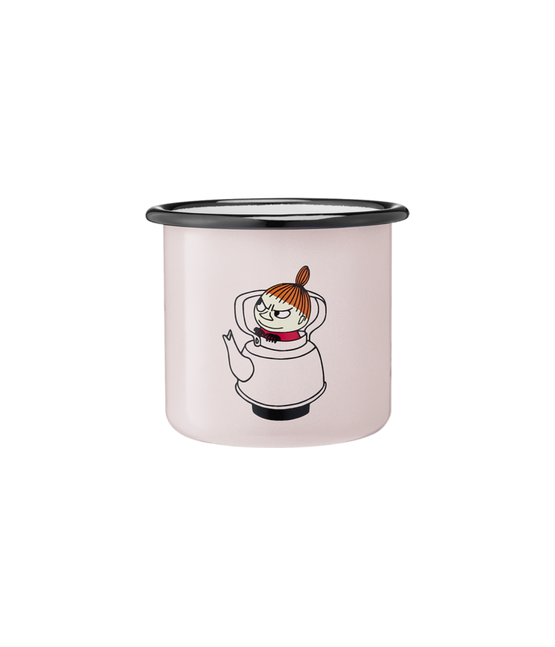 Mumin emaljmugg 3,7 dl - Lilla My, rosa - 3