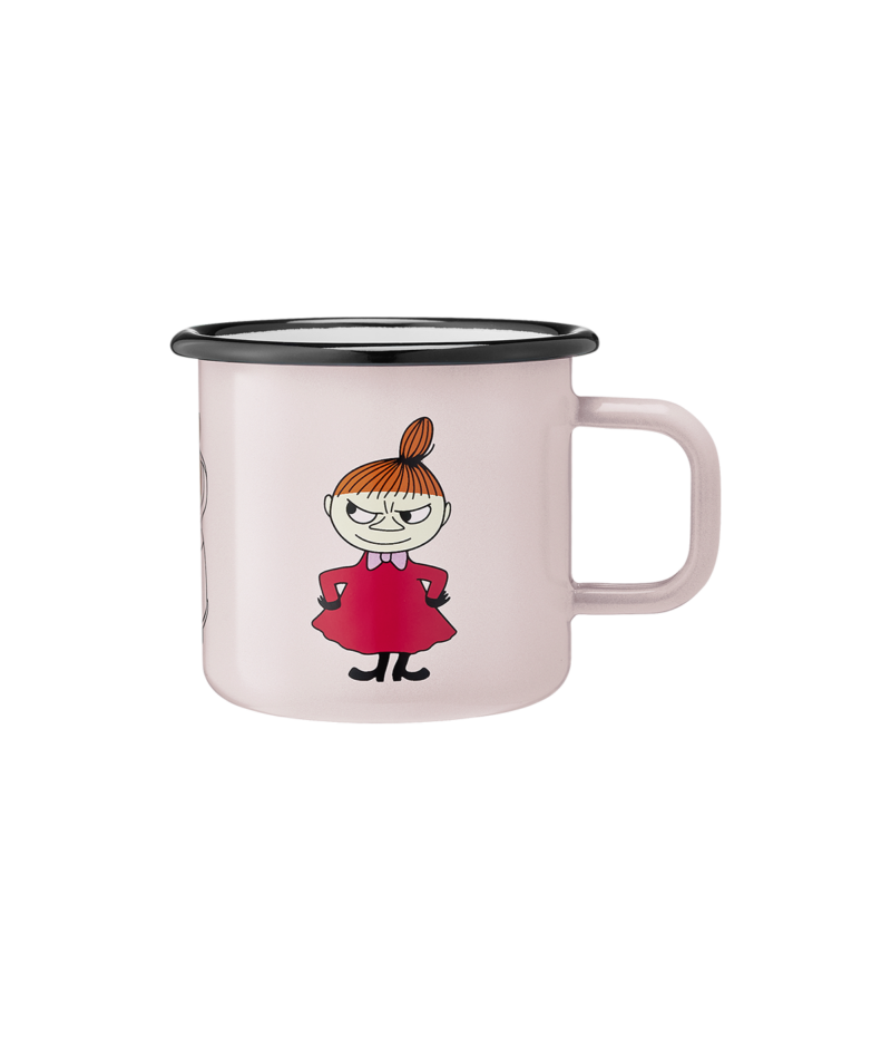 Mumin emaljmugg 3,7 dl - Lilla My, rosa