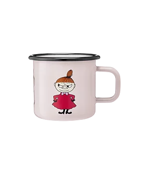 Mumin emaljmugg 3,7 dl - Lilla My, rosa