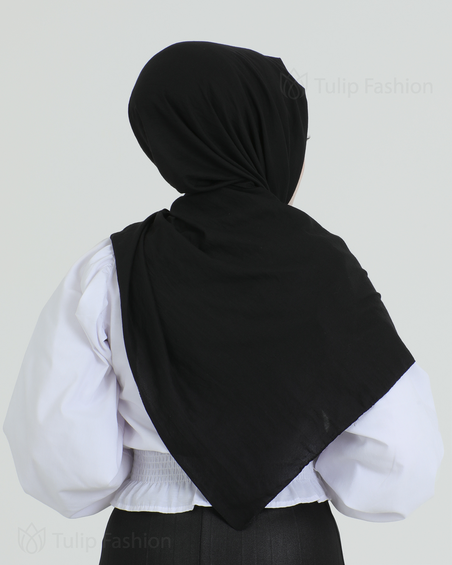 Hijab - Woven - Svart - 3