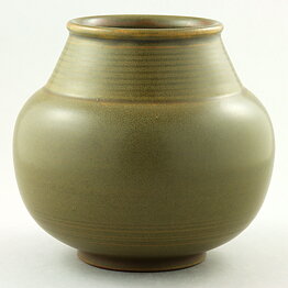 Triller Tobo (1950s) Unique Green Vase 17 cm