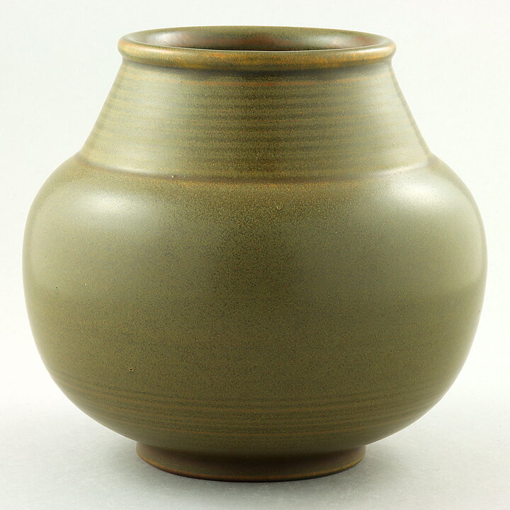 Triller Tobo (1950s) Unique Green Vase 17 cm