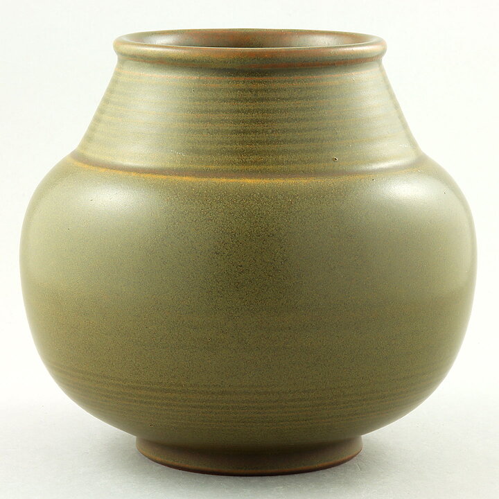Triller Tobo (1950s) Unique Green Vase 17 cm