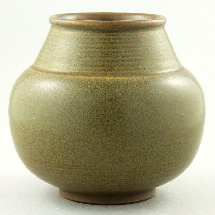 Triller Tobo (1950s) Unique Green Vase 17 cm