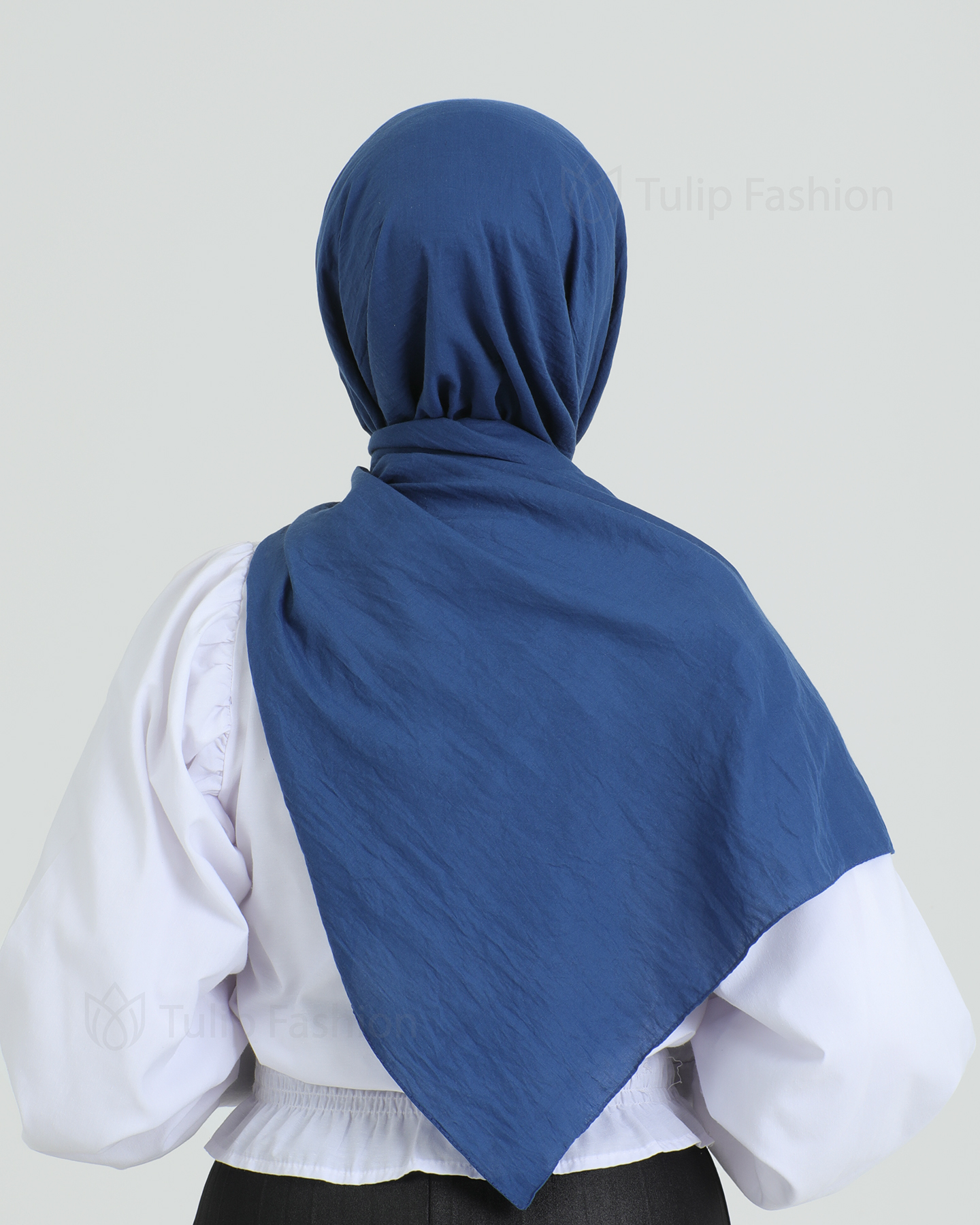 Hijab - Woven - Royal Blue - 4
