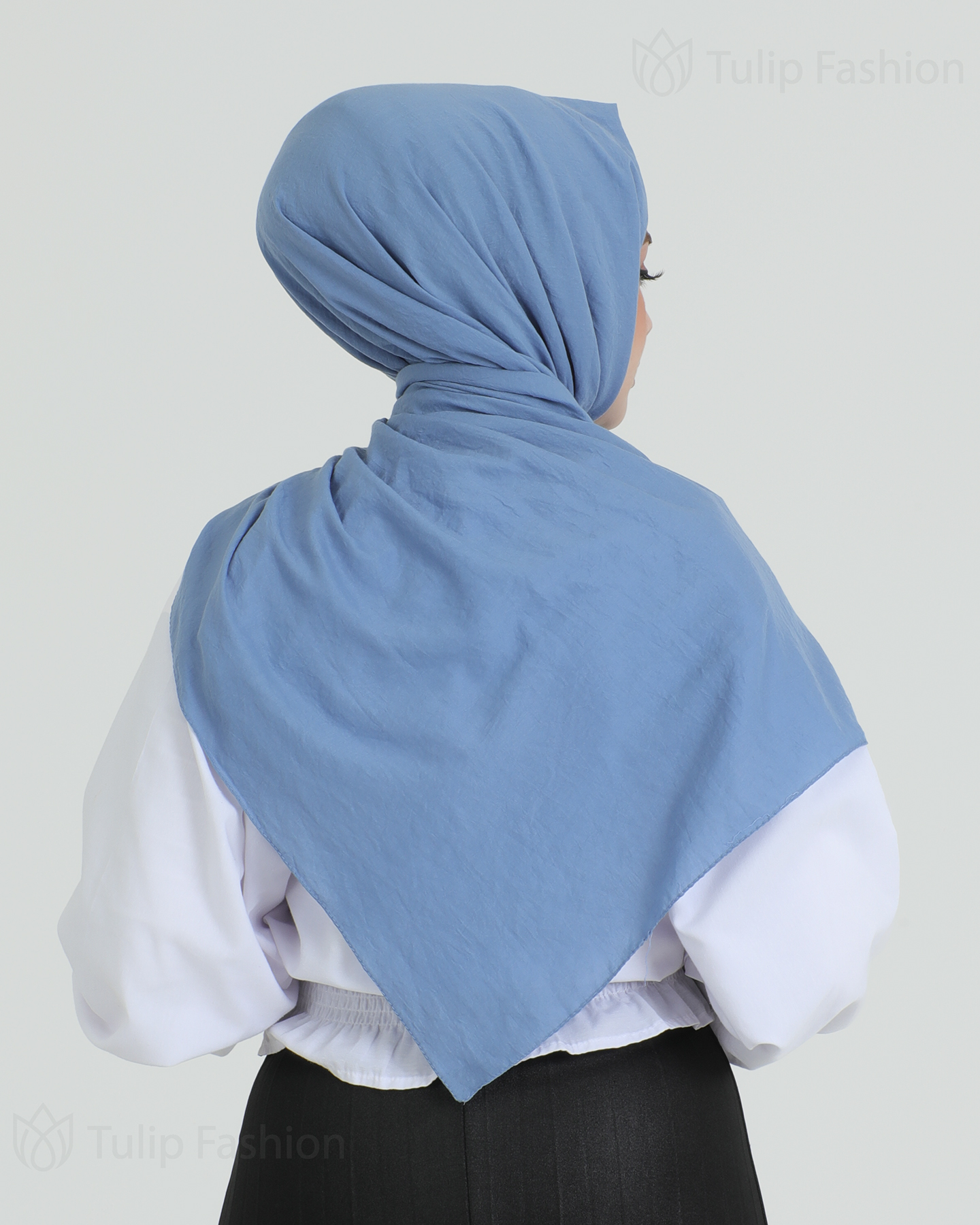 Hijab - Woven - Ocean Blue - 3