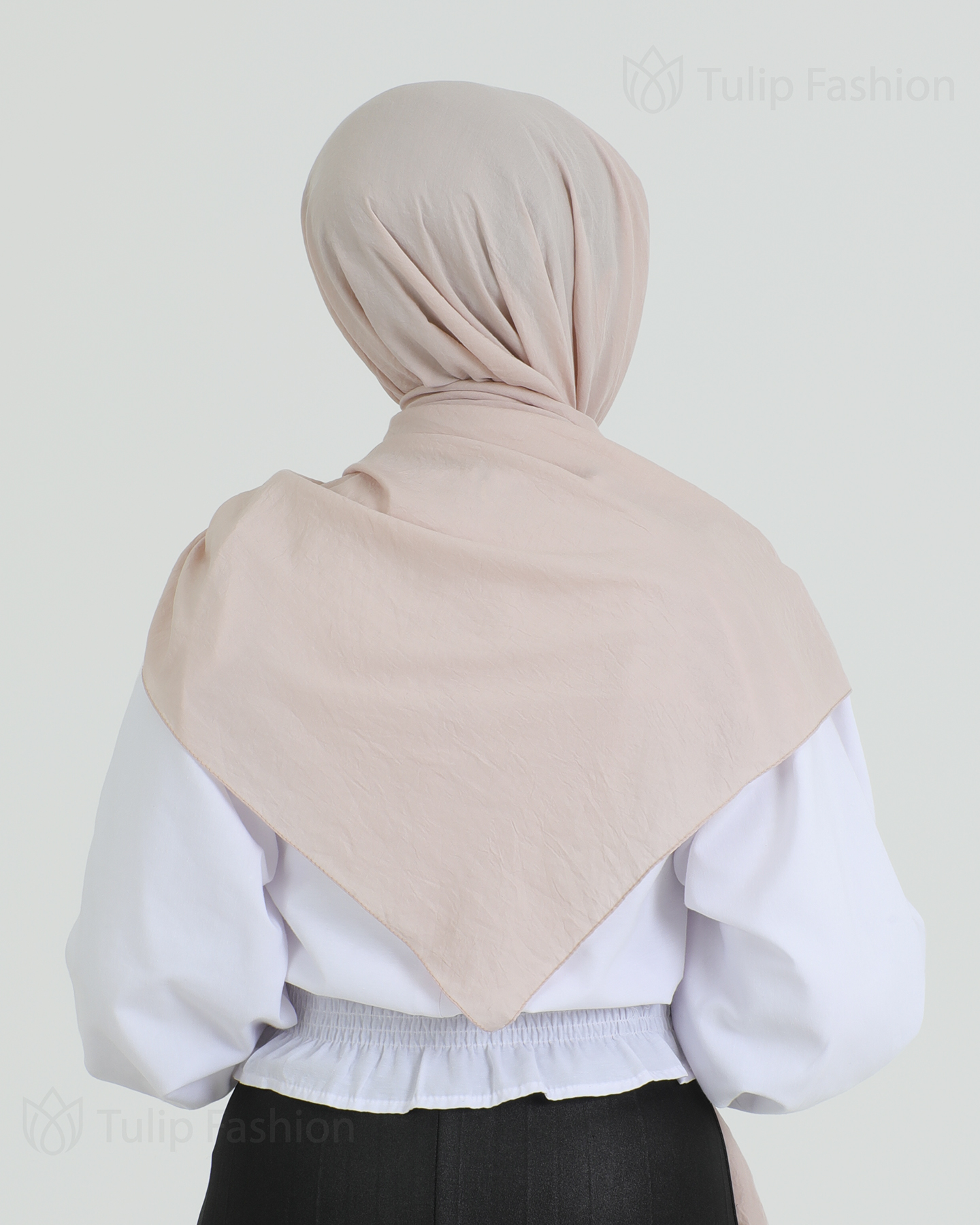Hijab - Woven - Beige - 3