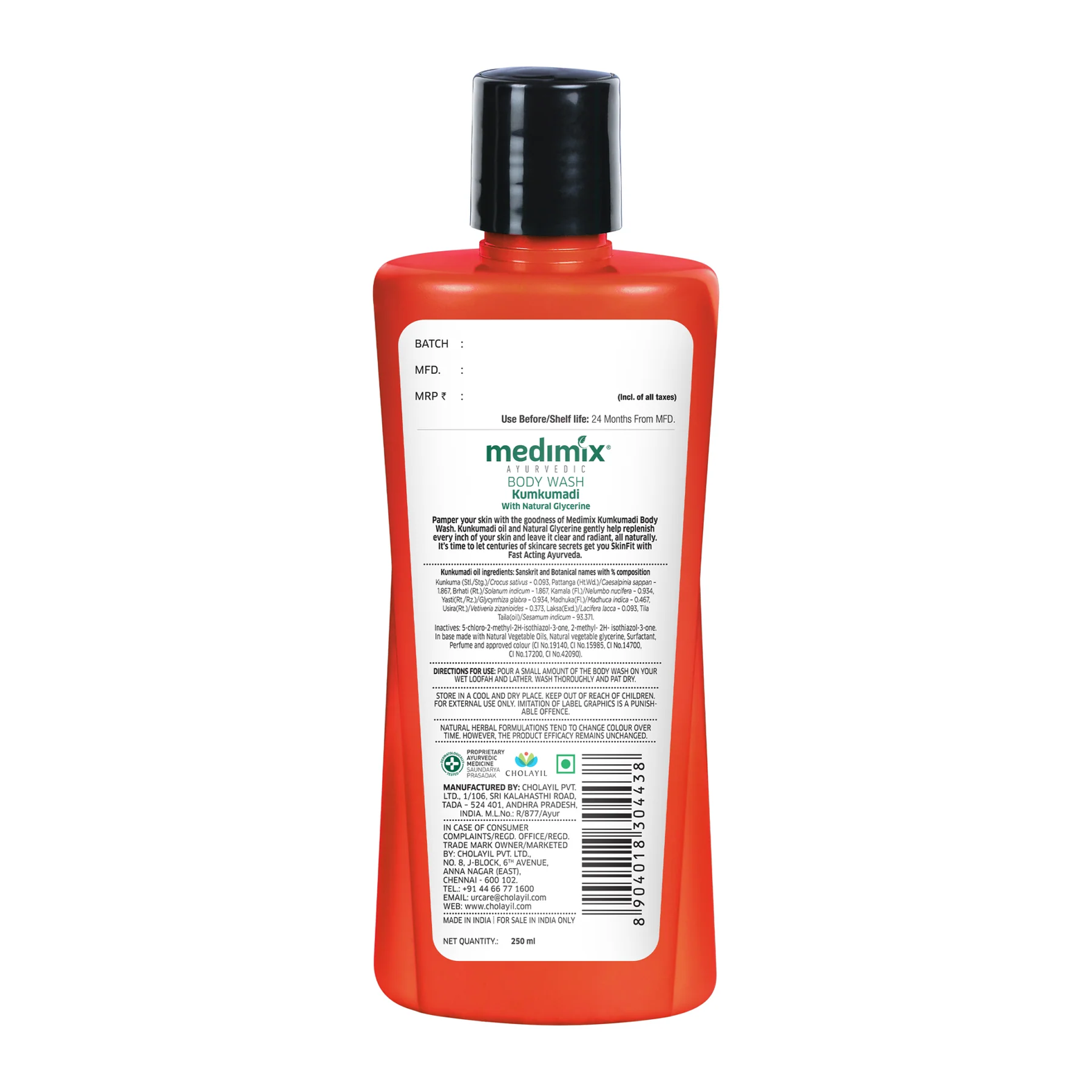 Medimix Bodywash Kumkumadi flytande tvål 250 ml - 2