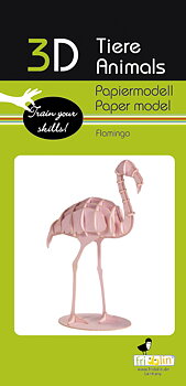 3D-pappersmodell, Flamingo