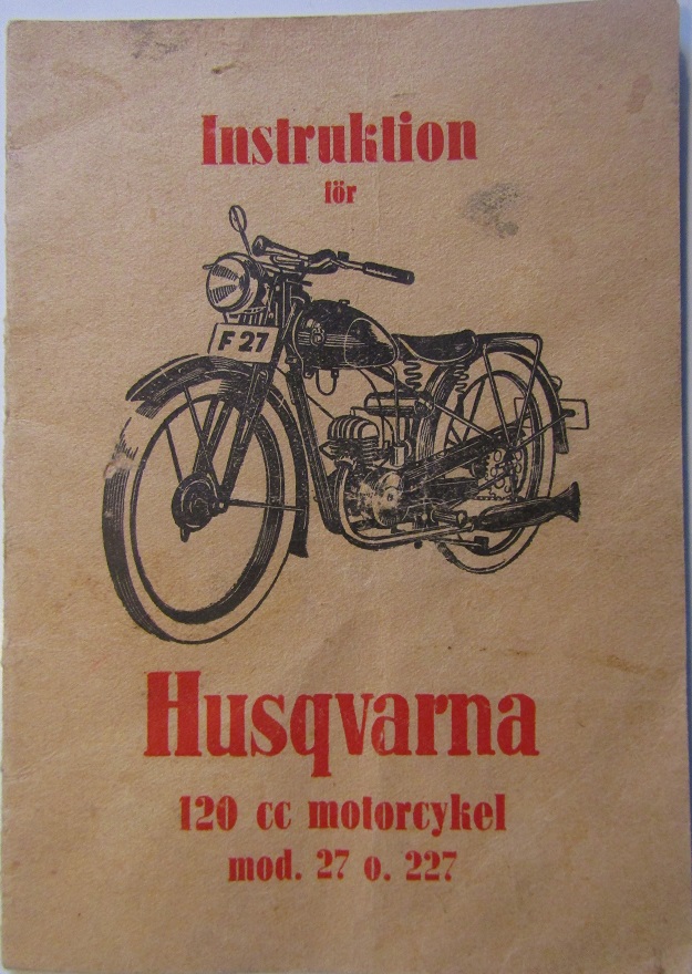 1950 Husqvarna modell  27 och 227 Instruktionsbok svensk 4-50