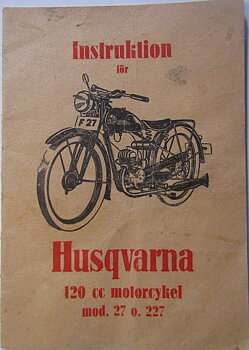 1950 Husqvarna modell  27 och 227 Instruktionsbok svensk 4-50