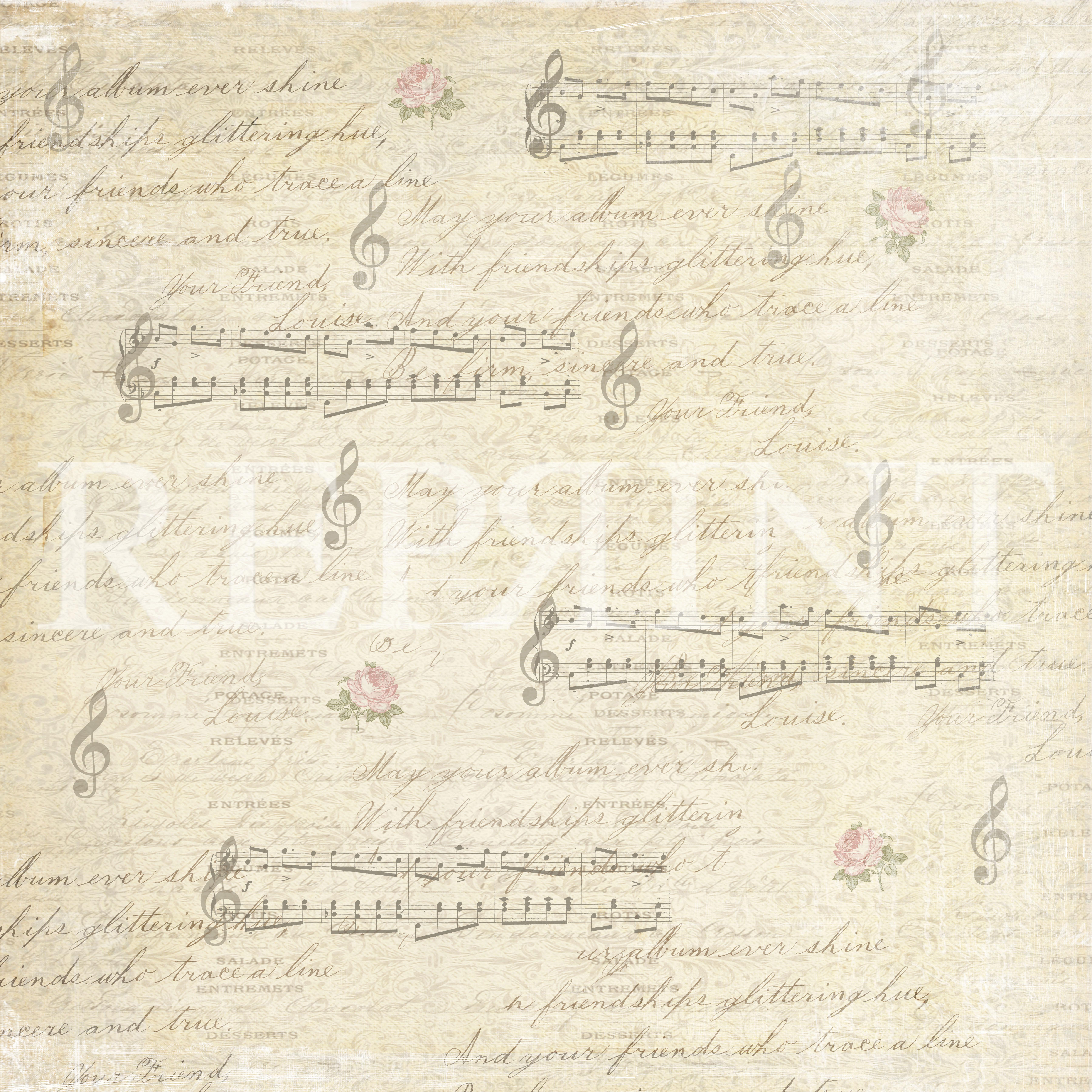 R 0324 Music &  Roses Collection -Music - 2