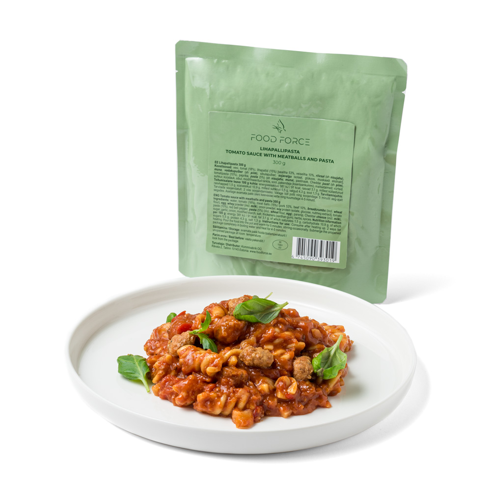 Food Force | Tomato Sauce with Meatballs and Pasta | MRE | 300g