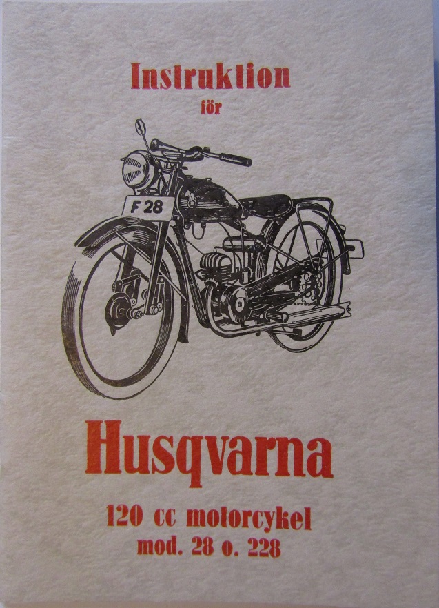 1951 Husqvarna modell  28 och 228 Instruktionsbok svensk 3-51