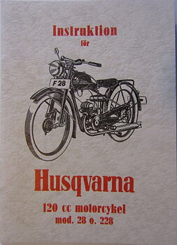1951 Husqvarna modell  28 och 228 Instruktionsbok svensk 3-51