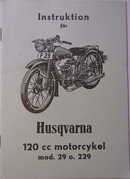 1952 Husqvarna modell  29 och 229 Instruktionsbok svensk 10-51