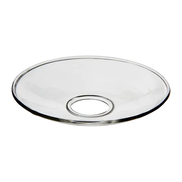 Ljusmanschett i glas - klart glas 10 cm