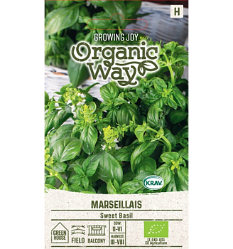 Basilika, Marseeillais Sweet Basil Organic Way