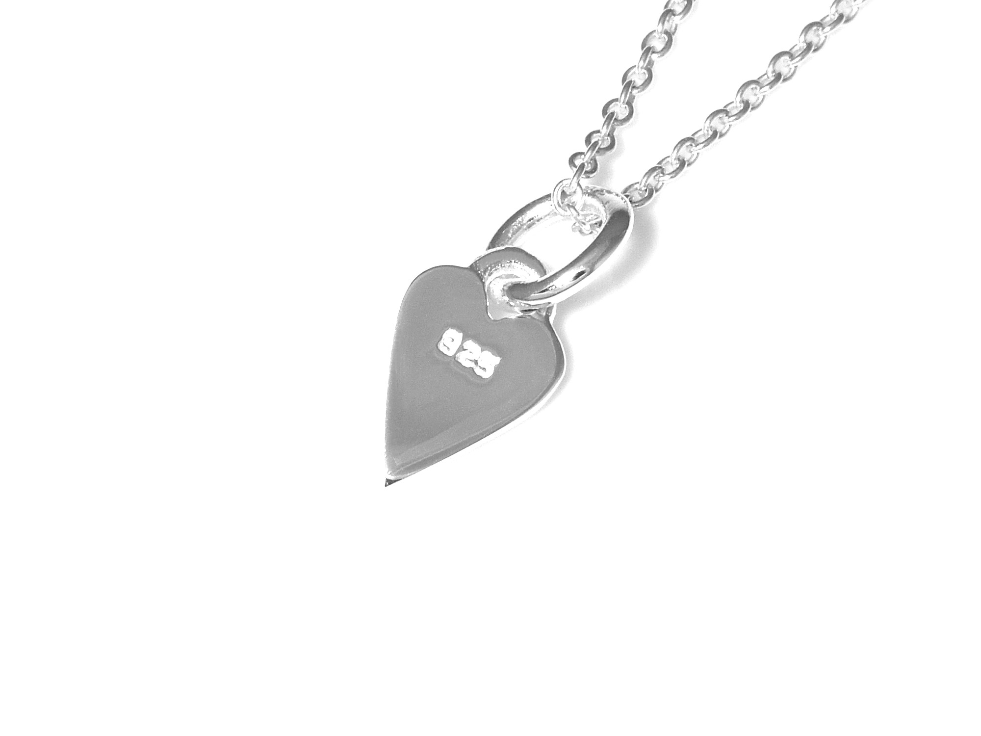 Litet Hjärta Halsband i Äkta 925 Silver, Hjärtan Hänge, Kärleksgåva Accessoar, Kärlek Smycke - 3