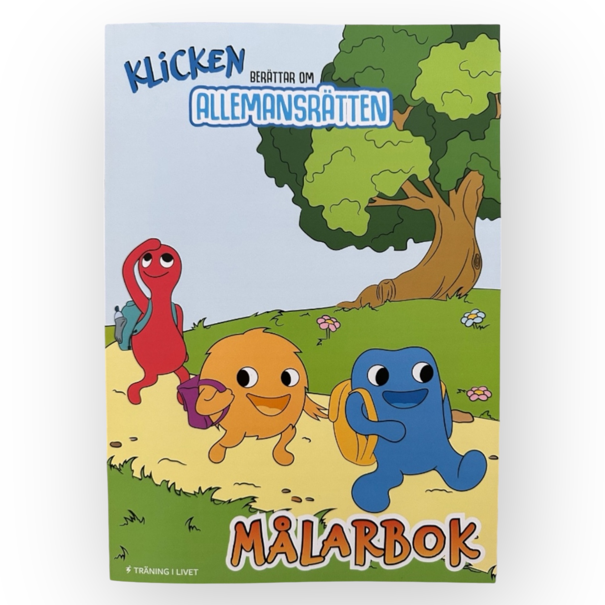 Klicken berättar om Allemansrätten - målarbok.