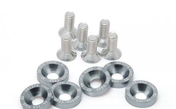 JDM-bricka / Aluminiumbricka / Dekorbricka M8 - Grå