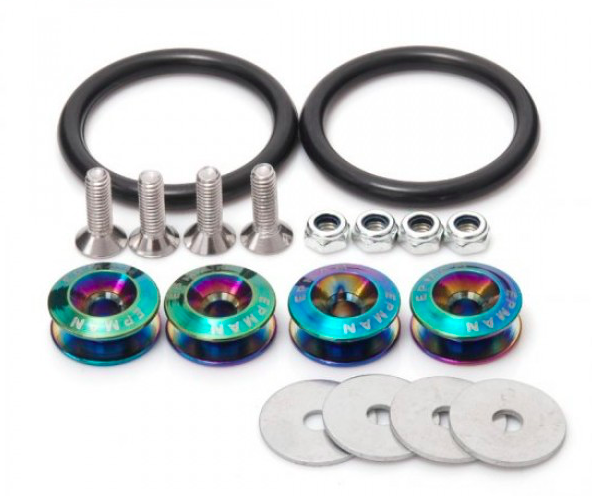 Spoilerfäste / Stötfångarfäste / Ziptie fäste / Zip-tie Fäste - Neo-Chrome