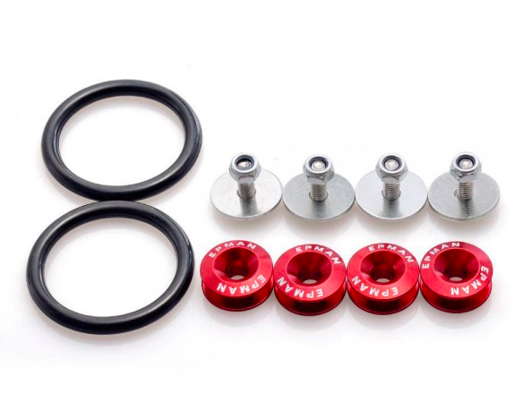 Spoilerfäste / Stötfångarfäste / Ziptie fäste / Zip-tie Fäste - Röd