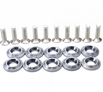 JDM-bricka / Aluminiumbricka / Dekorbricka M6 - Grå - Fasad