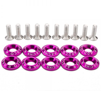 JDM-bricka / Aluminiumbricka / Dekorbricka M6 - Lila - Fasad