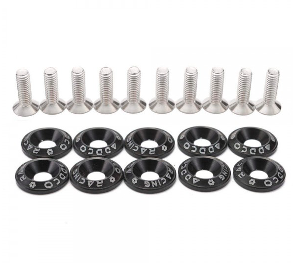 JDM-bricka / Aluminiumbricka / Dekorbricka M6 - Svart - Fasad