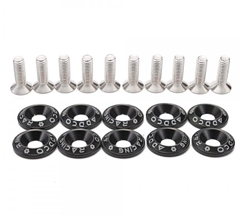 JDM-bricka / Aluminiumbricka / Dekorbricka M6 - Svart - Fasad