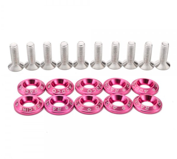 JDM-bricka / Aluminiumbricka / Dekorbricka M6 - Rosa - Fasad