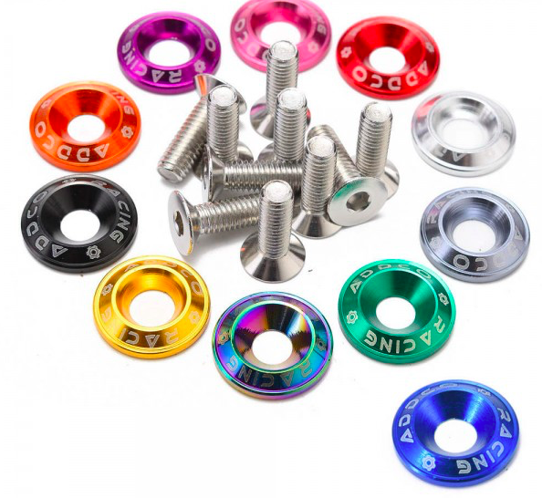 JDM-bricka / Aluminiumbricka / Dekorbricka M6 - Guld - Fasad - 3