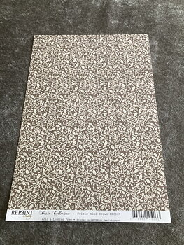 Reprint A4 RBC121 -Swrirls mini brown