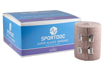Bandage 8cm x 7m Super Elastic Styck eller Hellåda. Sportdoc