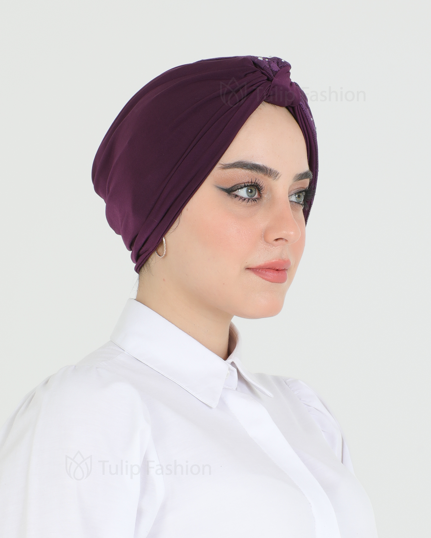 Turban - Tori - Mörklila - 2