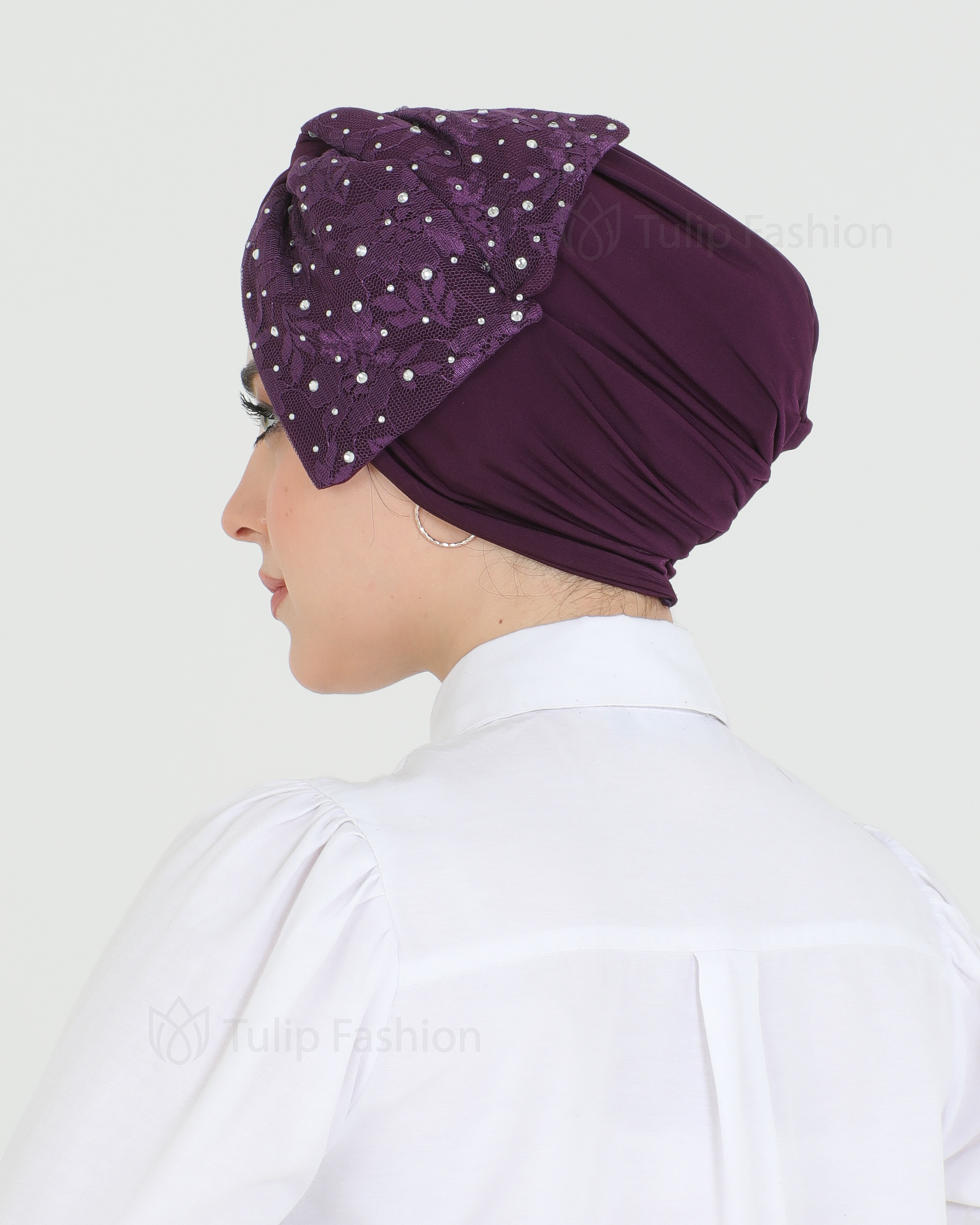 Turban - Tori - Mörklila - 3