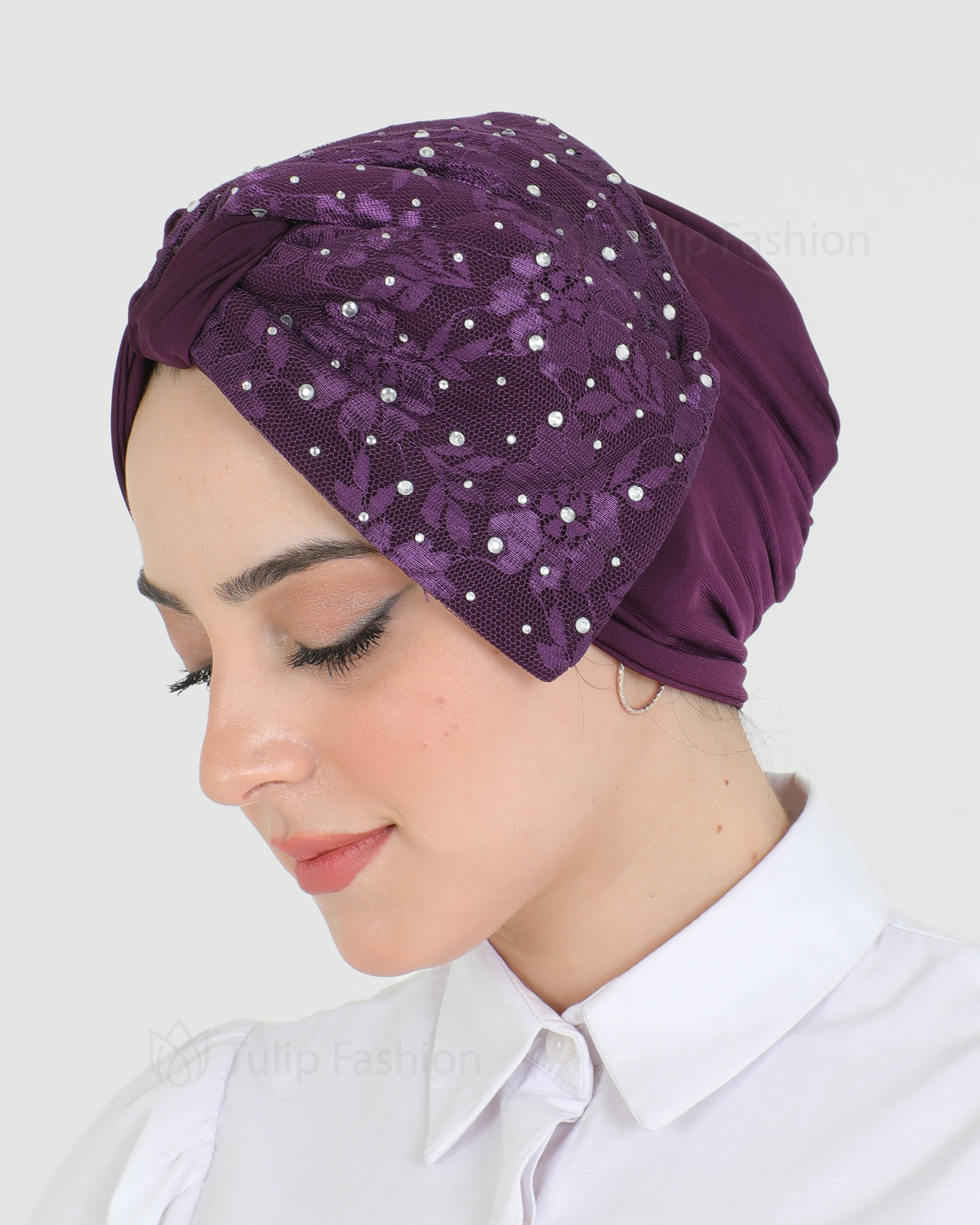 Turban - Tori - Mörklila - 4