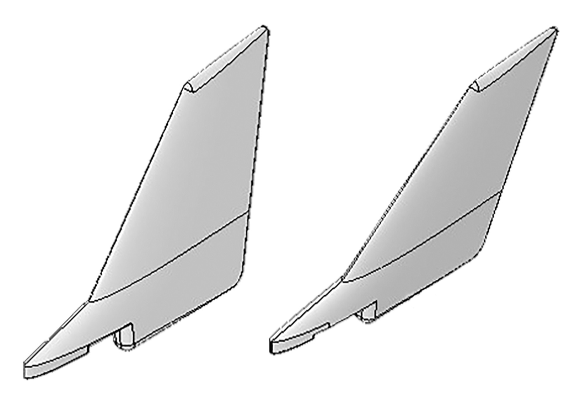 Multiplex fin, left + right FunJet ULTRA